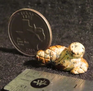 Carved Stone Snake Folk Art Animal Sculpture 1:12 Dollhouse Miniature AS IS 5413 - Picture 1 of 3