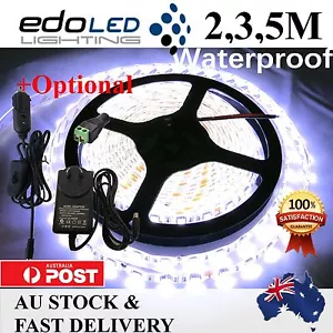 2M 3M 5M 5630 LED Strip Lights Cool Warm White 12V Waterproof Car Camping Light - Picture 1 of 6
