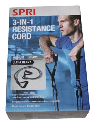 Cable de resistencia SPRI 3 en 1 hasta 60 libras ultra pesado Foto 1 de 3
