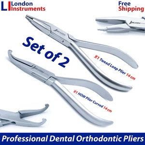 Alicates formadores de bucle de tweed dental y cómo instrumentos de ortodoncia curvos alicates nuevos - Imagen 1 de 5