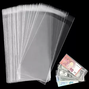 200 STCK. Währungshüllen Papier Geld Rechnung Halter Banknoten Aufbewahrung Schutzhülle - Bild 1 von 5