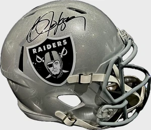 Bo Jackson  Signed Autographed Raiders Full Size Speed Helmet JSA Authenticated - Picture 1 of 4