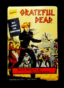 Grateful Dead Backstage Pass Charlotte NC 3/24/95 3/24/1995 Rawhide Kid Marvel - Picture 1 of 10
