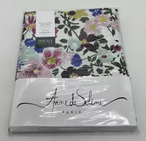 NEW Anne de Solene Paresse Percale 100% Cotton Euro Sham Floral 26x26" - Picture 1 of 4