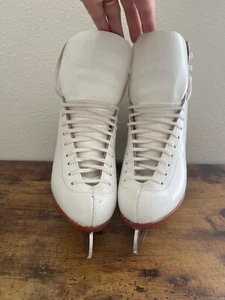 Reidell Figure Skating Boots John Wilson "Wilson Excel" Blades Size M5 JR - Picture 1 of 16