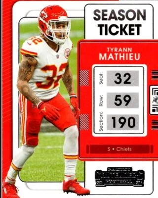 2020 Panini Prizm Lockdown Tyrann Mathieu Kansas City Chiefs #11 - Image 1 of 2