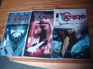 VAGABOND 3 Different #1's One Variant Signed COA 139/500 RARE 1999 HIGH GRADE NM - Picture 1 of 4