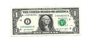 2021-$1. DOLLAR NOTE WITH VERY FANCY NUMBER (04406161) GREAT BILL. - Picture 1 of 2