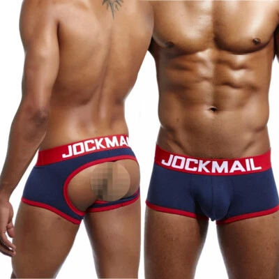 Größe M L XL XXL Herren Jock Unterhose Jockstrap Slip Push Up Blau Rot JOCKMAIL