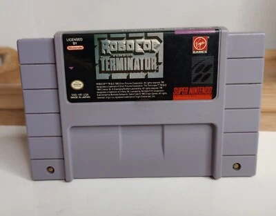 Robocop Versus Terminator Super Nintendo SNES Tested Authentic Cartridge Only - Image 1 of 4