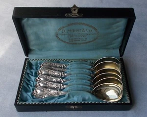*RAR* Set 6 Eislöffel aus 800er Silber Modell Rokoko von Wilkens & Sö. um 1893 - Bild 1 von 9