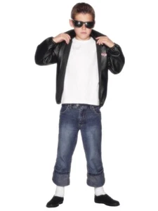 Boys Kids Child T-Bird Thunder Bird Grease Jacket 50s 60s Fancy Dress Costume - Picture 1 of 3