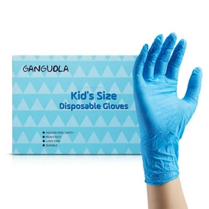 Multipurpose Disposable Nitrile Gloves for Kids of 5-12 Years Students, Powde... - Picture 1 of 7