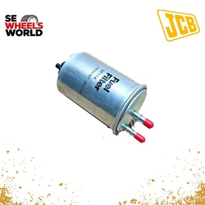 JCB BLACKHOE CARGADOR FILTRO DE COMBUSTIBLE GENUINO PLATEADO PARA 3C 3CX 3D 320/A7170 - Imagen 1 de 5