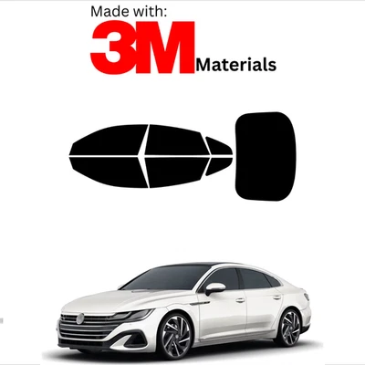 大众 Arteon Sedan 19-23 稳定陶瓷预切车窗色调 3M 制造 — 第 1/4 张图片