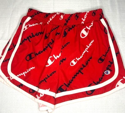 Pantalones Cortos Atléticos Champion Niñas Talla XL Escarlata/Blanco Foto 1 de 4