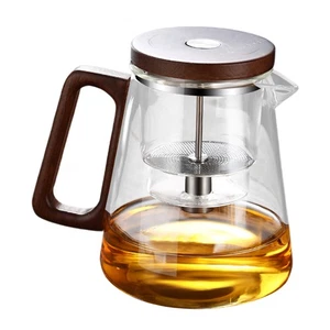Teiera in vetro per uso domestico filtro birra teiera domestica integrata bollitore 800 ml - Foto 1 di 12