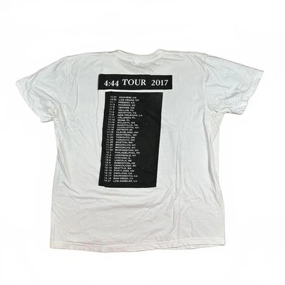 Jay-Z Mens T-shirt 2XL White Tour Graphic - Image 1 of 4