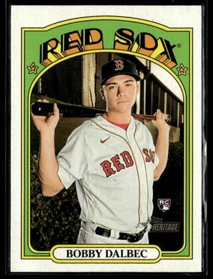 L25,904 -  2021 Topps Heritage Action Variations #185 Bobby Dalbec - Image 1 of 2