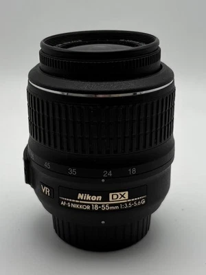 Nikon 18-55mm f/3.5-5.6G AF-S DX VR Nikkor Zoom Lens *read*, Used - Image 1 of 3