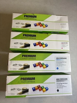 Cartuchos de tóner premium compatibles Canon LBP620 054H negro cian magenta amarillo Foto 1 de 4