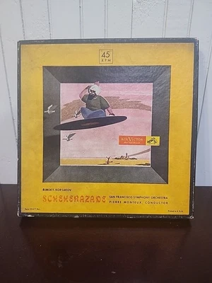 Scheherazade Rimsky-Korsakov Red Vinyl 45 RPM Record Set - Image 1 of 4