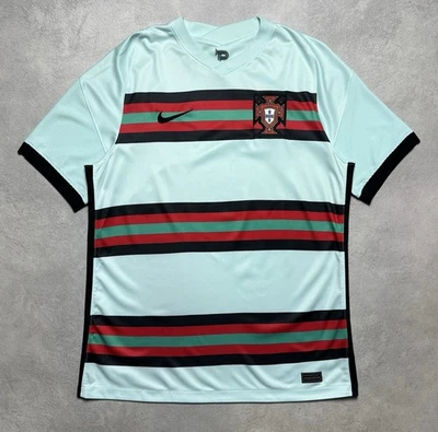 PORTUGAL 2020 2021 AWAY FOOTBALL SHIRT SOCCER JERSEY NIKE CD0703-336 sz L MEN - Image 1 of 4