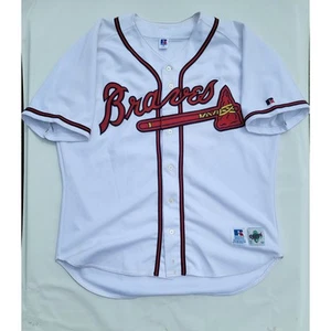 Vintage Russell Diamond MLB Atlanta Braves Trikot Gr. 52 weiß - Bild 1 von 6