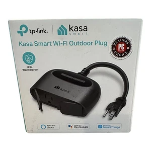 TP Link Kasa Smart WLAN Outdoor Stecker IP64 wetterfest funktioniert mit Alexa Google - Bild 1 von 3
