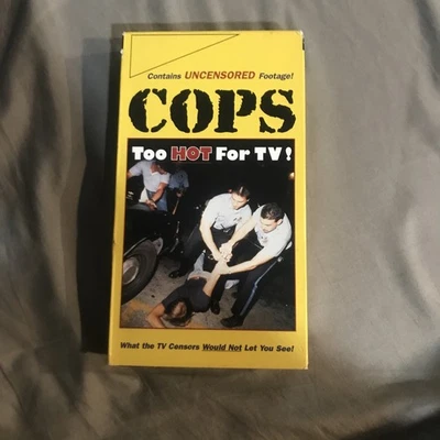COPS - Too Hot for TV! VHS Vol. 1 1995 Real Shocking Banned From TV Footage - Image 1 of 4