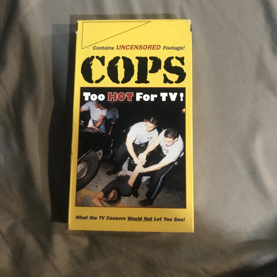 COPS - Too Hot for TV! VHS Vol. 1 1995 Real Shocking Banned From TV Footage - Image 1 of 4