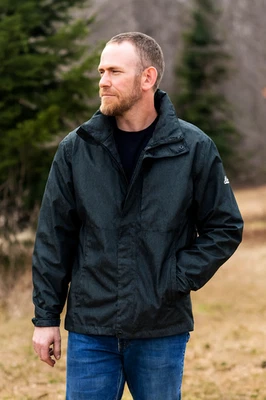 Zeroxposur Green XL/TG Full Zip Detach Hood Wind Waterproof Lightweight Jacket - Image 1 of 4