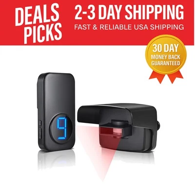 Advanced Microwave Infrared Driveway Alarm - 600ft Weatherproof Security Alert - Image 1 of 4