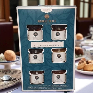 Gourmet Chutney Geschenkset - 6 Geschmacksrichtungen Auswahl an Luxus Pickles & Relishes | - Bild 1 von 7