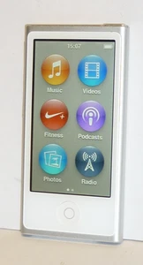 Reproductor multimedia MP3 Apple iPod Nano 7.ª generación 16 GB plateado A1446 - todo funciona - Imagen 1 de 8