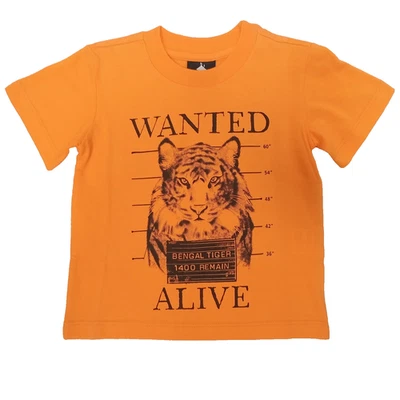 NWOT Babba Yagga Boys Graphic T-shirt Orange Short Sleeve Preppy Fun School Sz 3 - Image 1 of 4