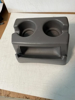 1992-1996 FORD F150 F250 F350 BENCH SEAT CUP HOLDER LARGE OEM LIGHT GRAY W/FLAW Foto 1 de 4