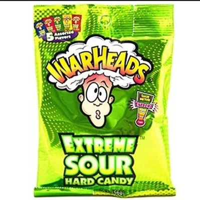WARHEADS Extreme Sour Hard Candy sabores surtidos 2 oz. Foto 1 de 4