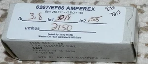 Amperex Germany 6267 EF86 Electron Tube - NIB TESTED - Picture 1 of 3