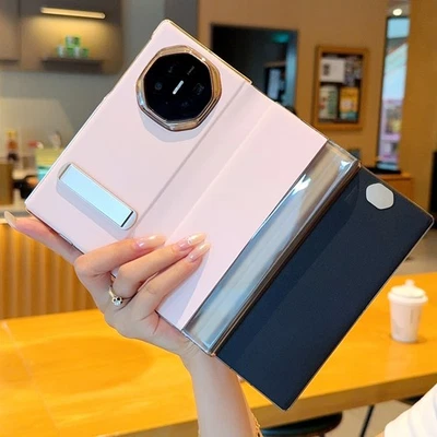 For Huawei Mate XTs Ultimate, Pink Smart Wake Sleep Leather KickStand Case Cover - Image 1 of 4