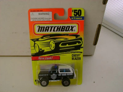1996 MATCHBOX SUPERFAST #50 POLICE CHEVY BLAZER OFF ROAD PATROL EMERGENCY UNIT - Image 1 of 4