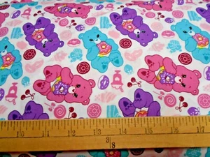 1 yard Camelot Care Bears Sparkle & Shine Sweet Fabric - Picture 1 of 1