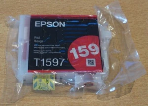 GENUINO EPSON T1597 Cartucho Rojo ORIGINAL KINGFISHER R2000 Tinta Nueva Sellada Fresca - Imagen 1 de 3