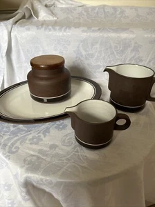 4 x Hornsea Pottery CONTRAST JUGS, Oval Plate, Storage Jar Lancaster Vitramic - Picture 1 of 17