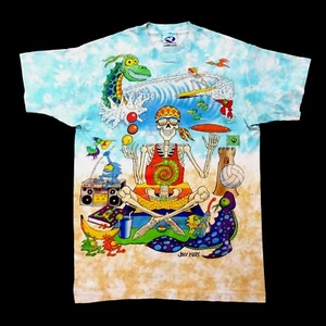Camiseta Grateful Dead Camiseta De Colección 1992 Ocean Beach Surf Skeleton Joey Mars L - Imagen 1 de 11