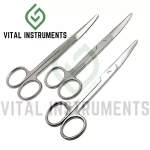3 tijeras de disección Mayo 5,5" curvas hechas a medida mate quirúrgico acero inoxidable CE - Imagen 1 de 1