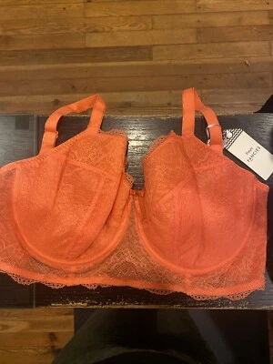 NWT Freya Fancies Longline Bra AA1014 HOL Hot Coral 34H UK - Image 1 of 4