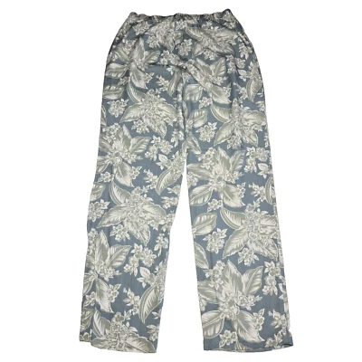 Van Heusen Pants Womens Medium Flowy Beach Rayon Boho Hippie Floral Bohemian - Image 1 of 4