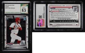 2020 Bowman Draft Chrome Alec Burleson #BD-45 CSG 8.5