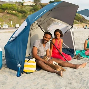 Sport Brella Plus - Outdoor Shade Covering - Green/Blue Color - Used - Picture 1 of 3